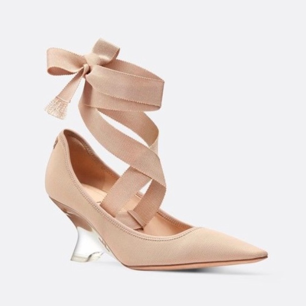 RARE! Christian Dior Etoile Lace Up Ballet Wedge